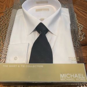 NWT Kors Dress Shirt/Tie Combo